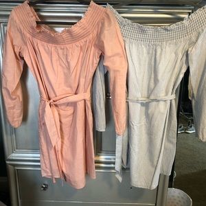 2 of the shoulder dresses in size medium